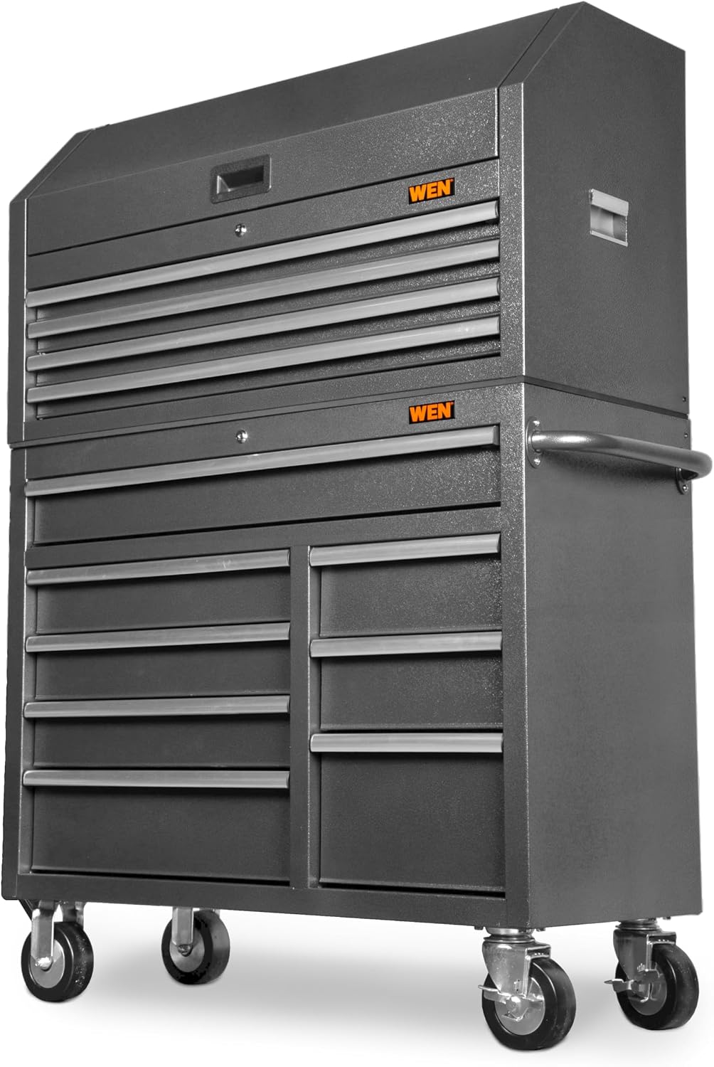 WEN 52-Inch Premium Rolling Tool Cabinet, Black, Heavy Duty 21-Gauge Powder-Coated Steel Construction, for Garage and Workshop (GG532B)