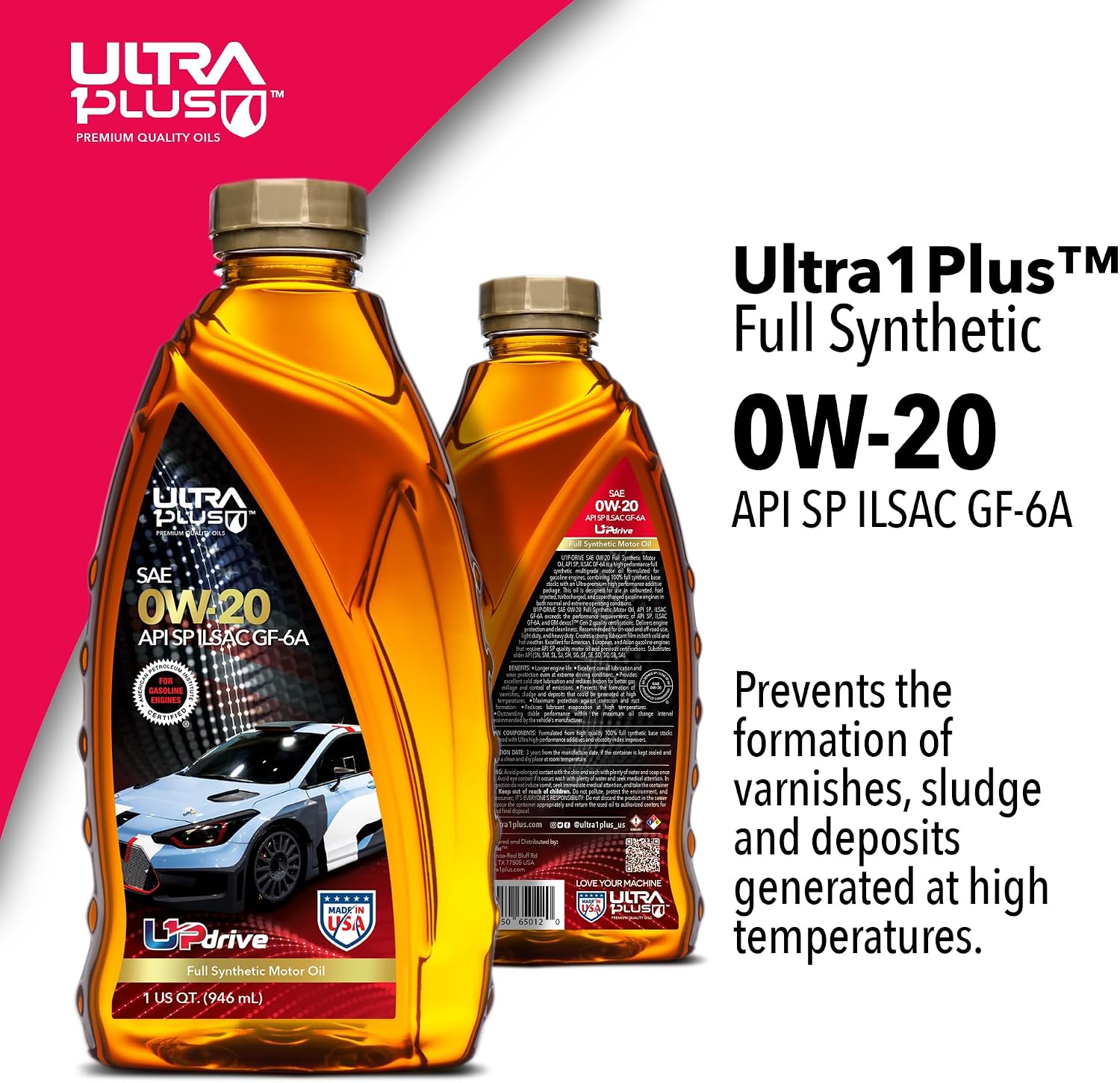SAE 5W-30 Full Synthetic Motor Oil API SP ILSAC GF-6A 1 Gallon