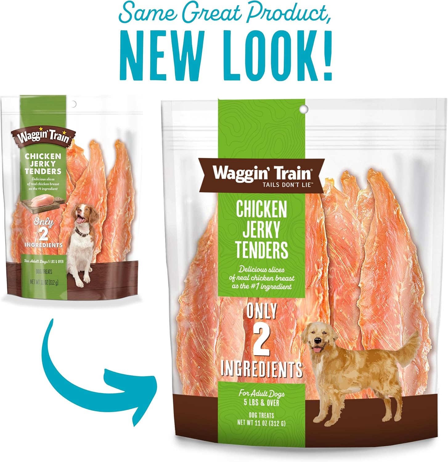 Waggin' Train Limited Ingredient, Grain Free Dog Treat, Chicken Jerky Tenders - 11 oz. Pouch