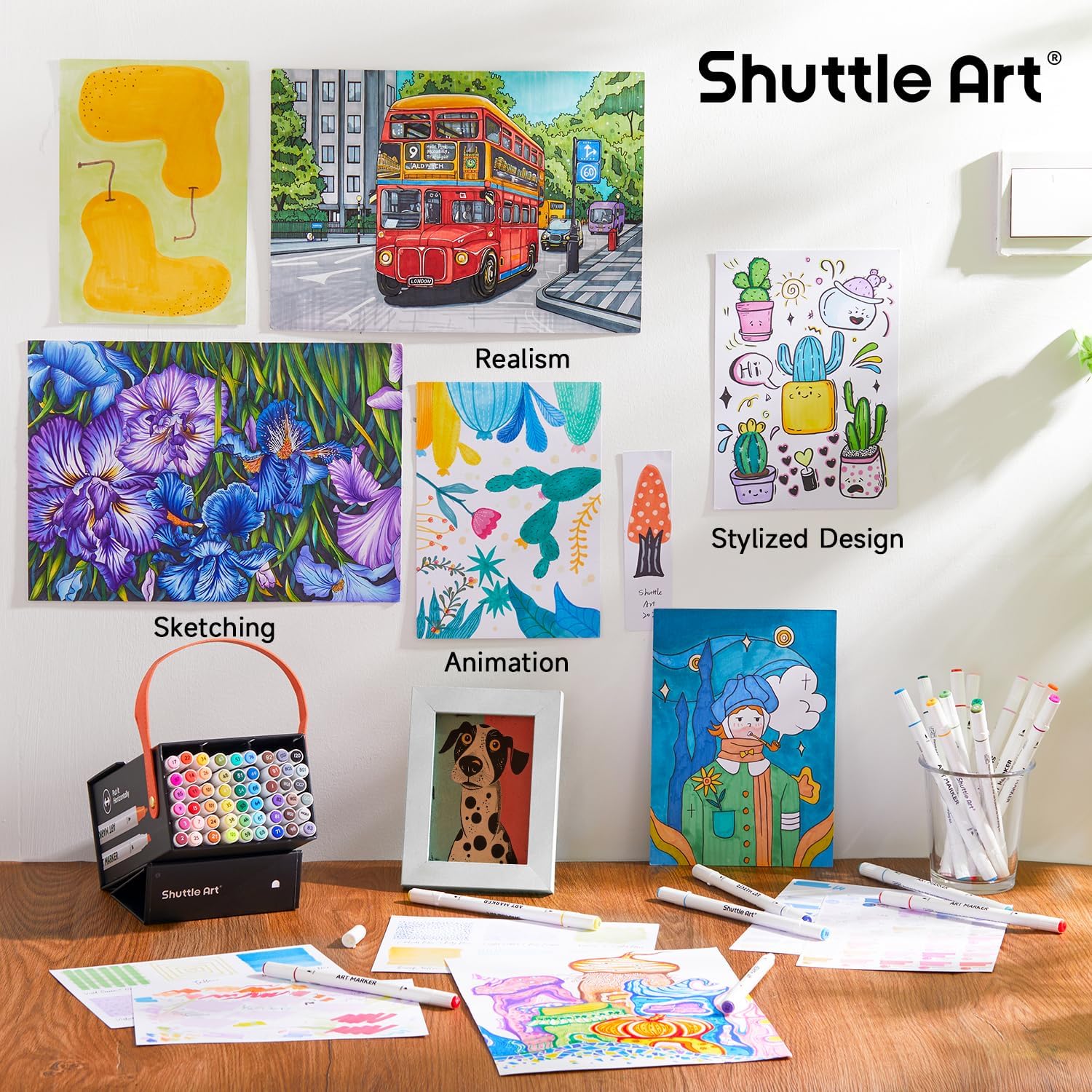 Shuttle Art 101 Colors Alcohol Markers