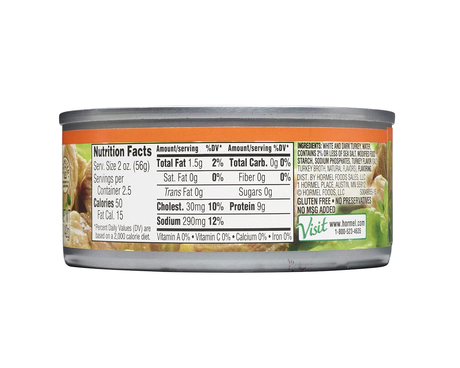 HORMEL Canned Ham, Smoked, 5 Ounce (Pack of 12)