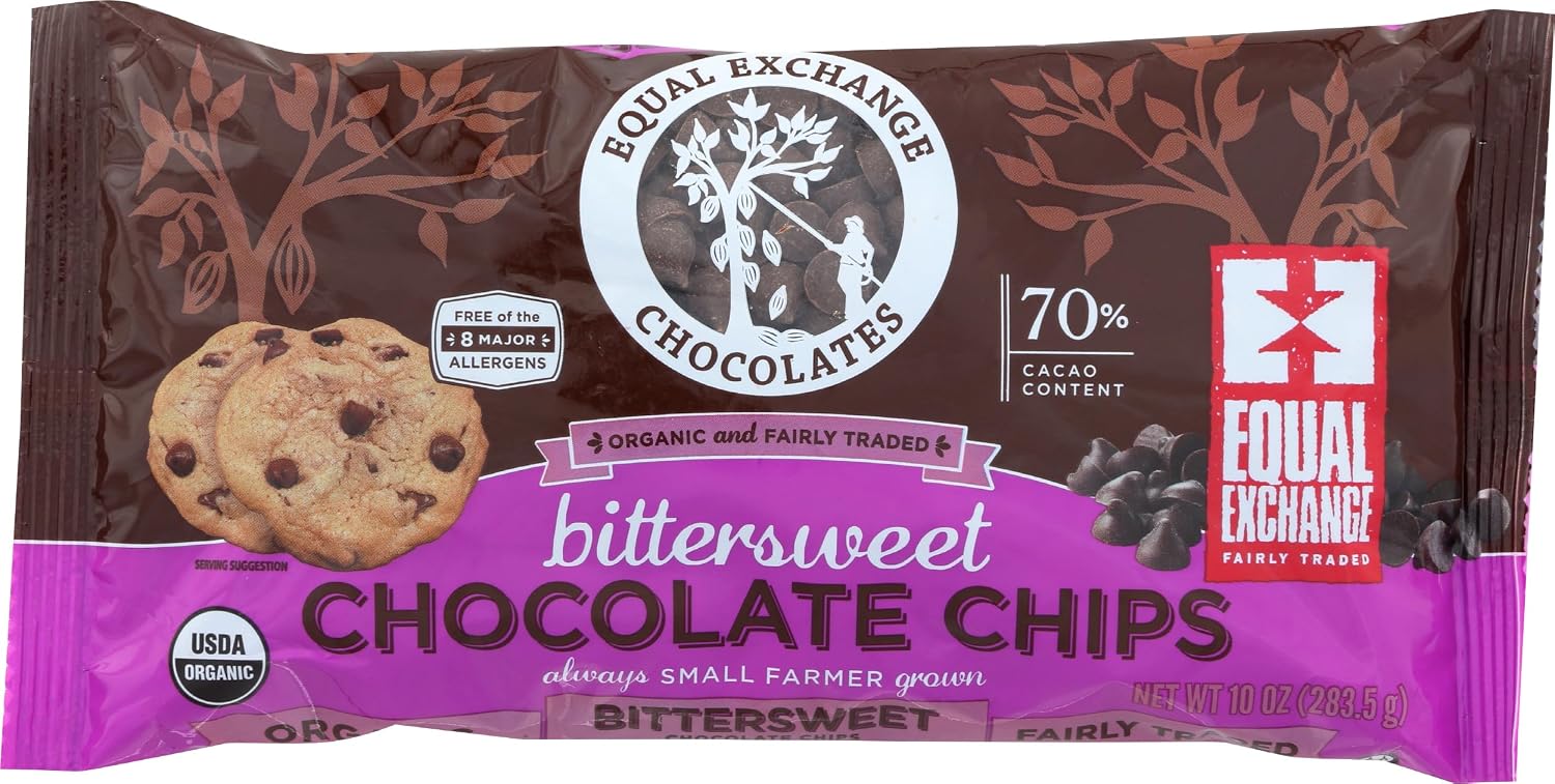 Equal Exchange, Chip Chocolate Bittersweet Organic, 10 Ounce