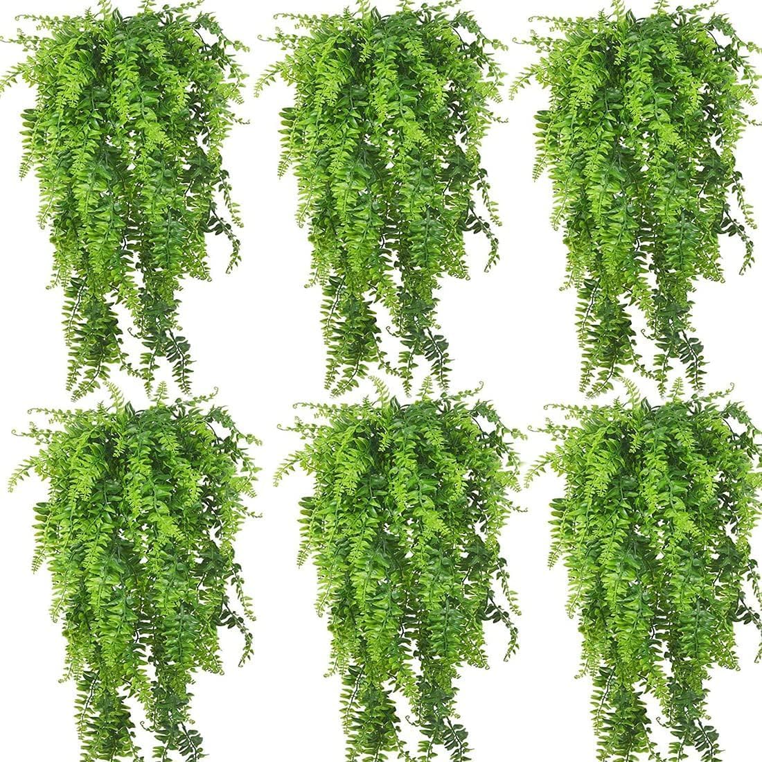 PINVNBY Reptile Plants Hanging Fake Vines Boston Climbing Terrarium Plant with Suction Cup for Bearded Dragons Lizards Crested Gecko Snake Hermit