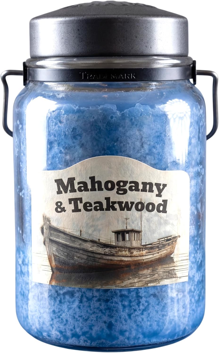 McCall’s Candles | Hot Buttered Rum | 26 oz Scented Candle | USA-Poured | Vintage Rustic Jar with Carrying Handle | Warm Buttery Spiced Rum Fragrance