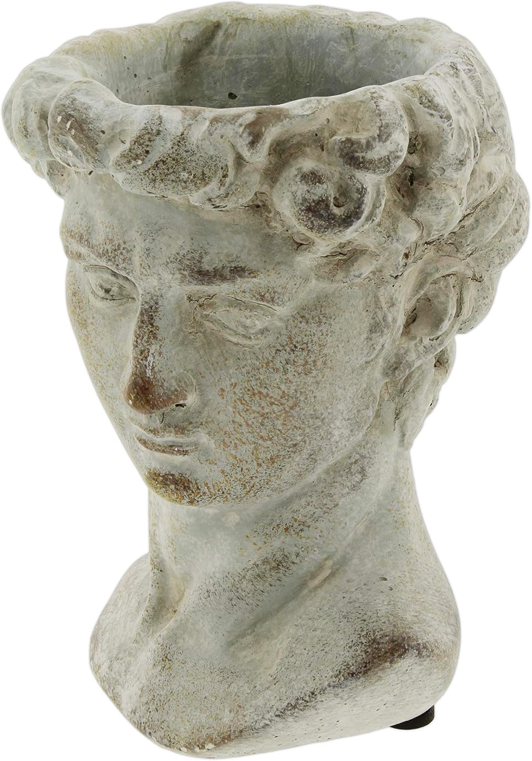 The Bridge Collection Antique Style Old World Greek Statue Head Planter