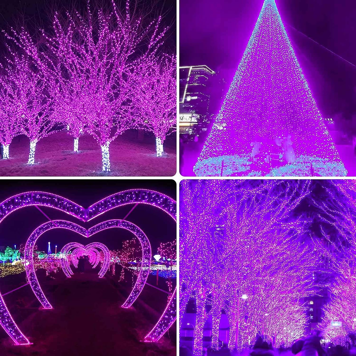 Solar String Lights Outdoor 2 Pack 170FT 480 LED Christmas Light Warm White