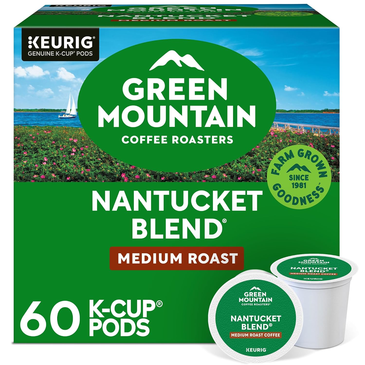 Green Mountain Coffee Nantucket Blend Keurig Single-Serve K-Cup Pods, Medium Roast Coffee, 96 Count
