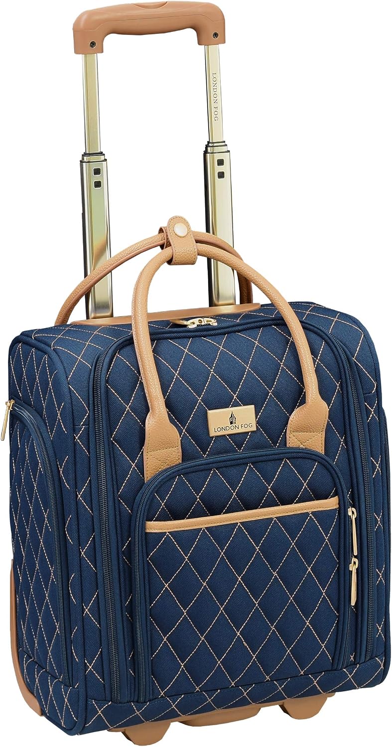 LONDON FOG Queensbury 15 Verticle Under The Seat Bag, Navy