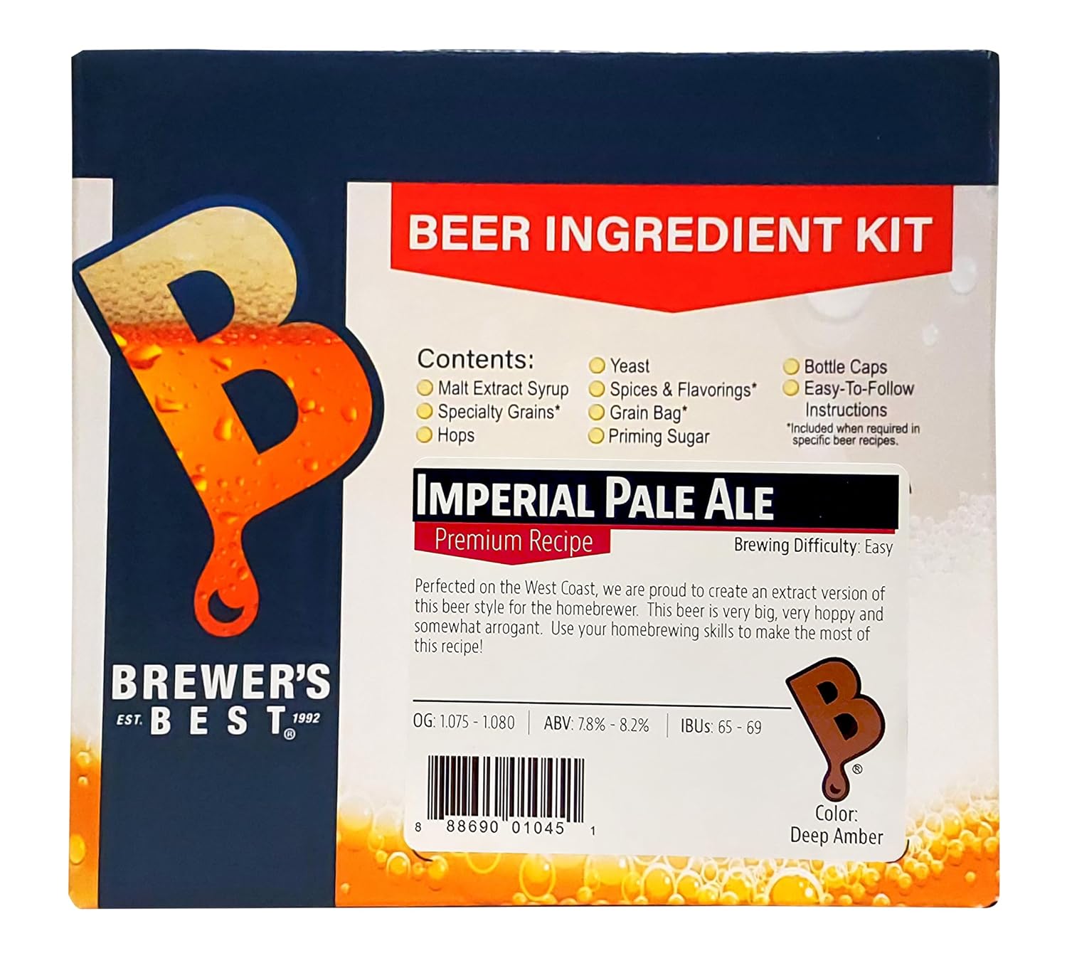 Home Brew Ohio - HOZQ8-1443 Best Imperial Pale Ale Beer Ingredient Kit