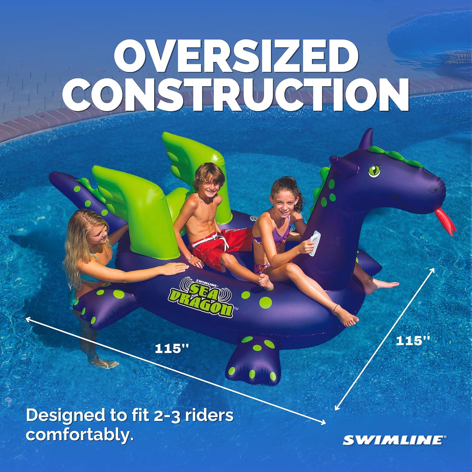 SWIMLINE Original Giant Inflatable Pool Float Floatie Ride-On