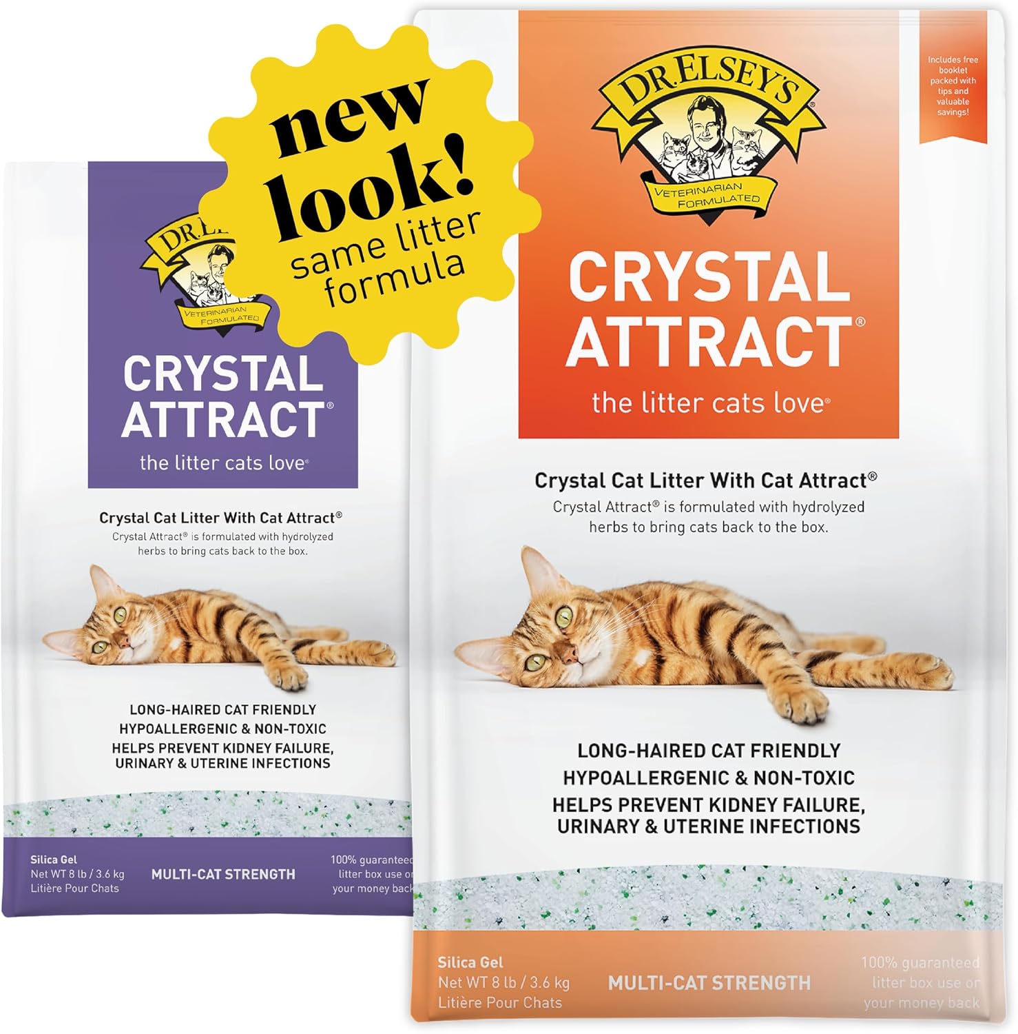 Dr. Elsey's Crystal Attract Silica Cat Litter, 8lbs