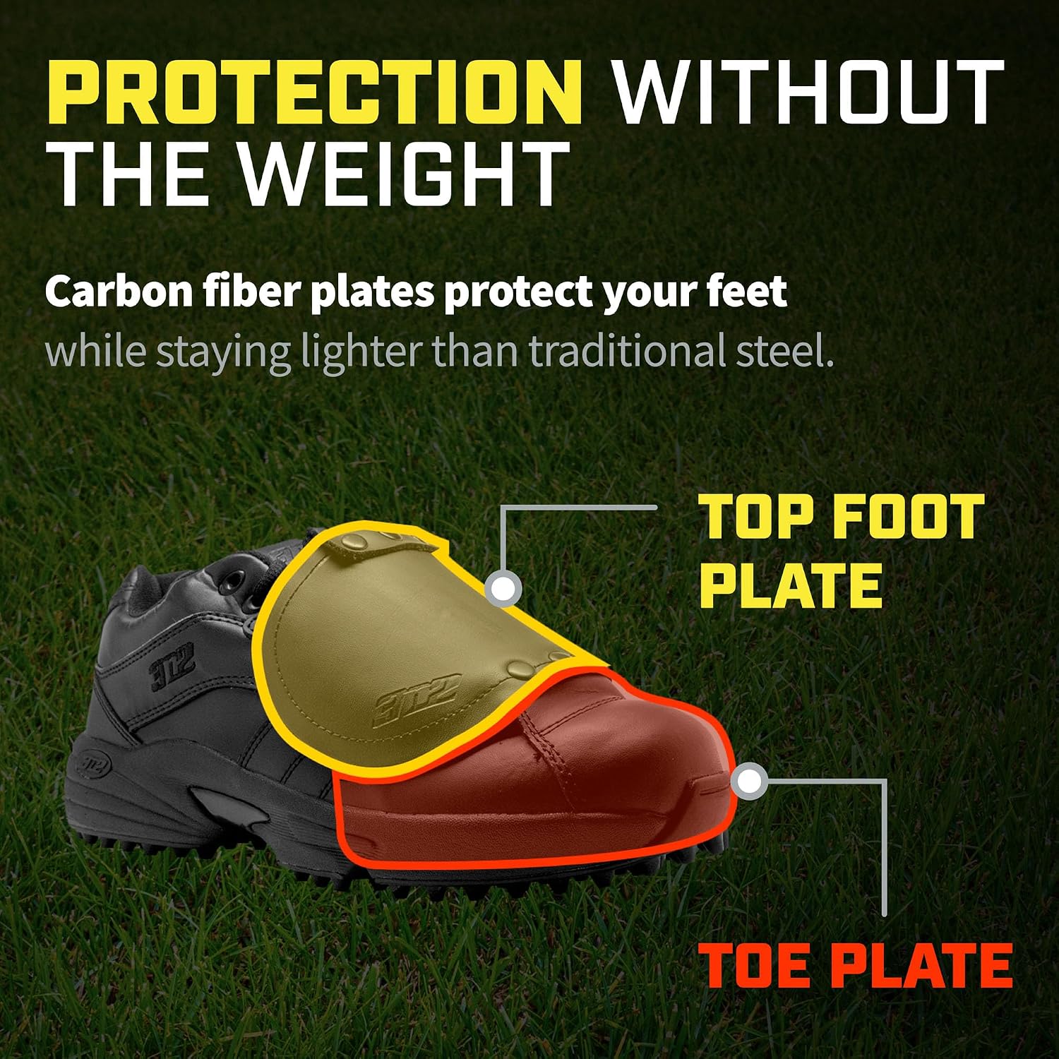 3N2 Men's Reaction Pro Plate Lo - Umpire Shoe