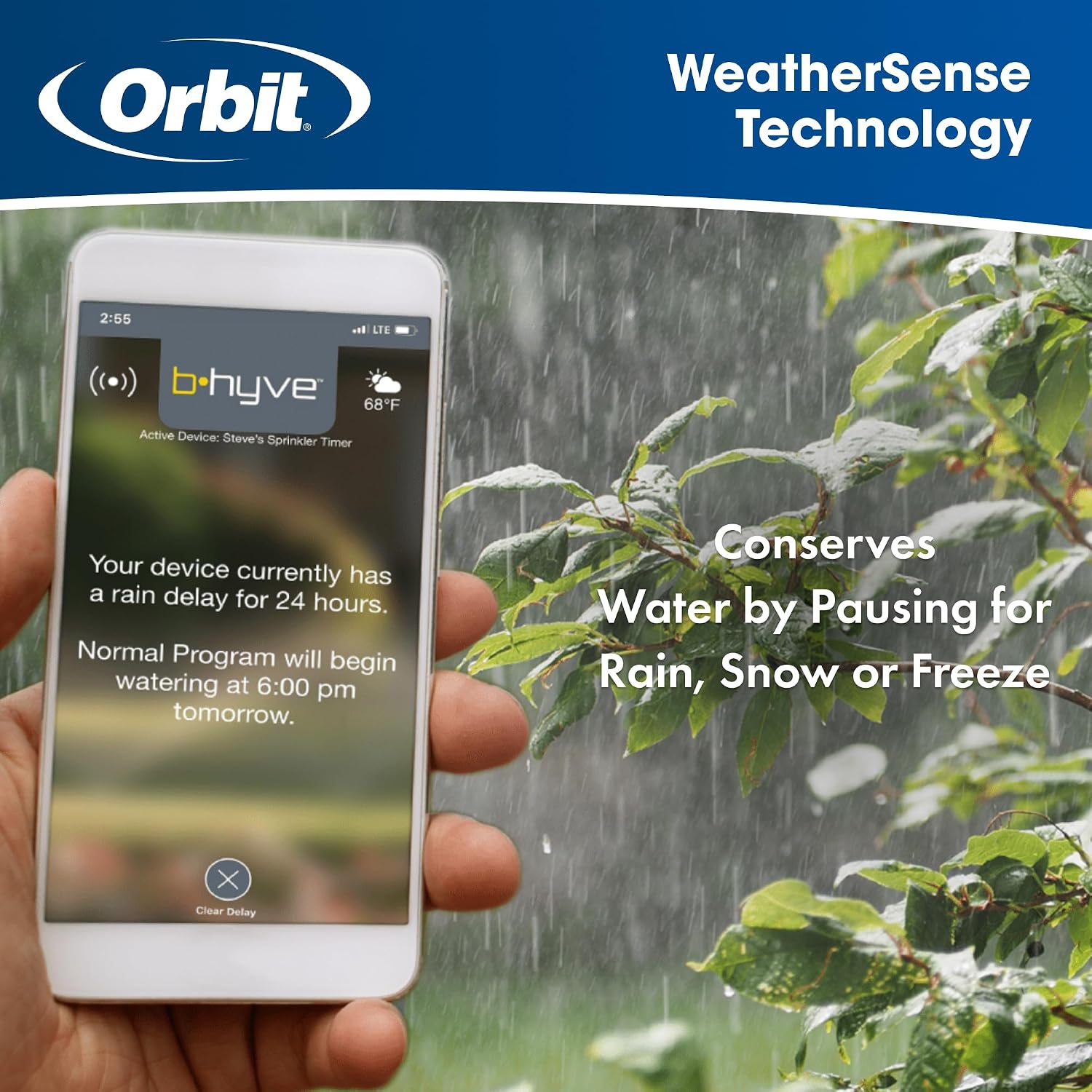 Orbit B-hyve XR Smart Sprinkler Timer - 8-Zone - WiFi-Enabled Indoor/Outdoor Irrigation Controller - App Control - Weatherproof Watering System