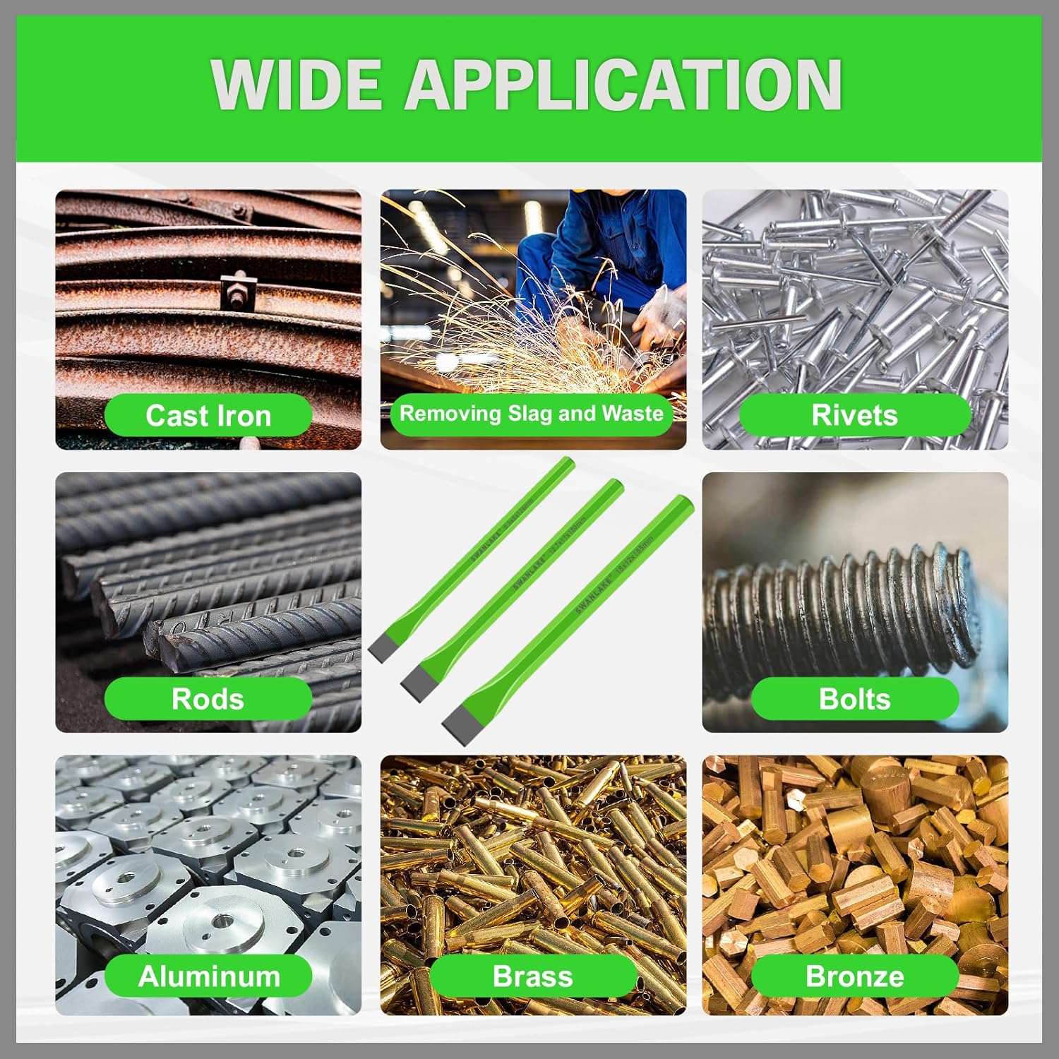 16-Piece Precision Punch & Chisel Set - Taper Punch, Pin Center Punch, Cold Chisels & Gauge for Versatile Applications