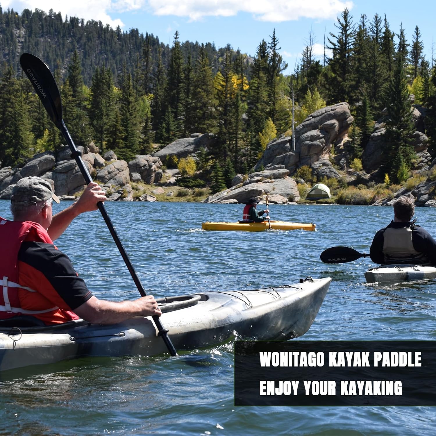 Kayak Paddle, Adjustable and Lightweight Kayaking Oar
