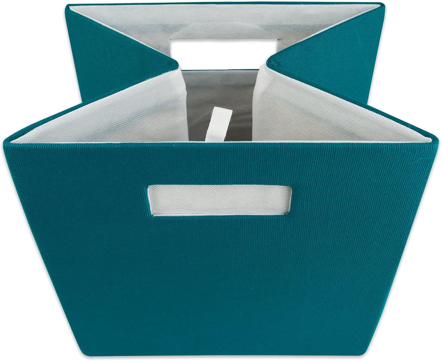 DII Fabric Storage Cube Organizer Bin 13x13x13 Foldable, Teal