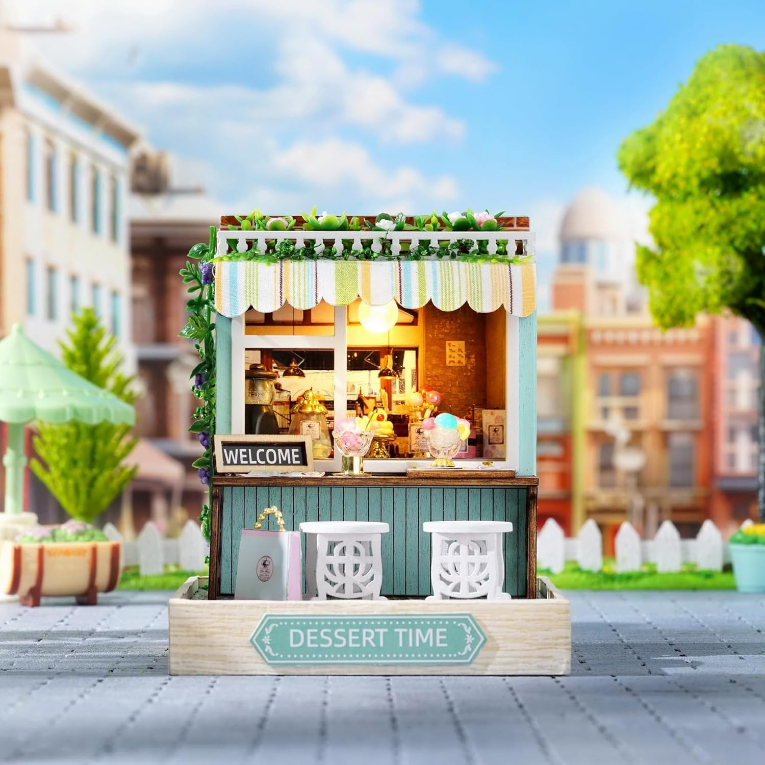 CUTEROOM DIY Doll Room Miniature Furniture Wooden House Kit-Study Room