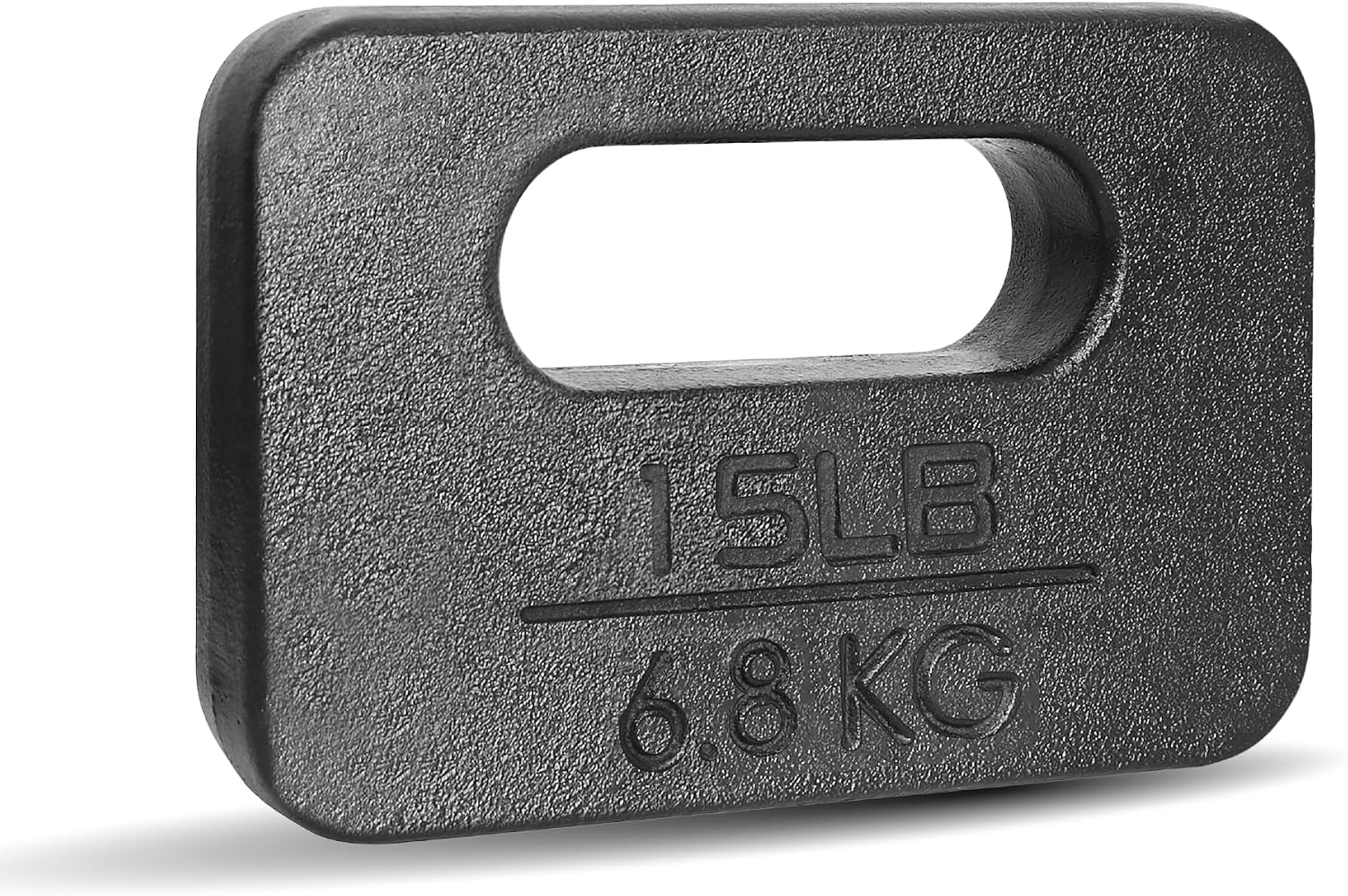 Yes4All Cast Iron Rucking Weight for Backpack, Training Weight Plate with Ergonomic Rounded Handle, Protective Glossy Finish for Weighted Walking, Hiking, Rucking, Resistance Workout