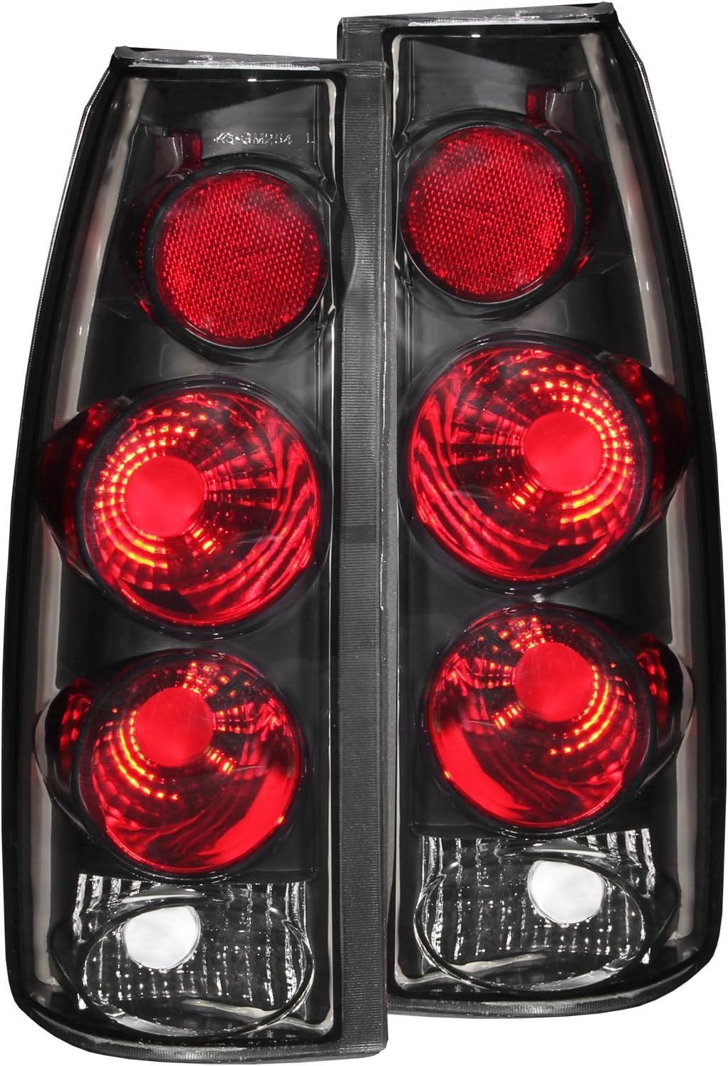 ANZO USA 211154 Dark Smoke 3D Style Taillight for Chevrolet GM Truck - (Sold in Pairs)
