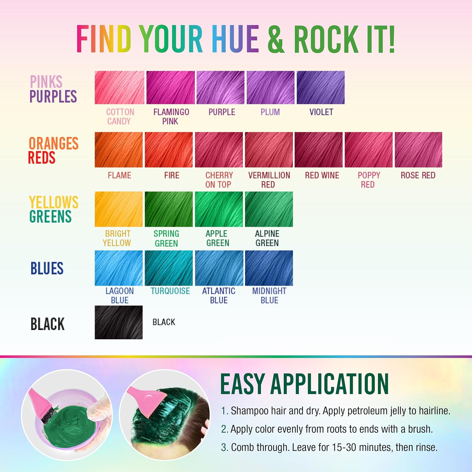 Punky Colour Flamingo Pink Semi Permanent Hair Color – Vibrant Pink Hair Dye, Vegan & Cruelty-Free Conditioning Formula, Lasts Up to 35 Washes, 3.5 fl oz
