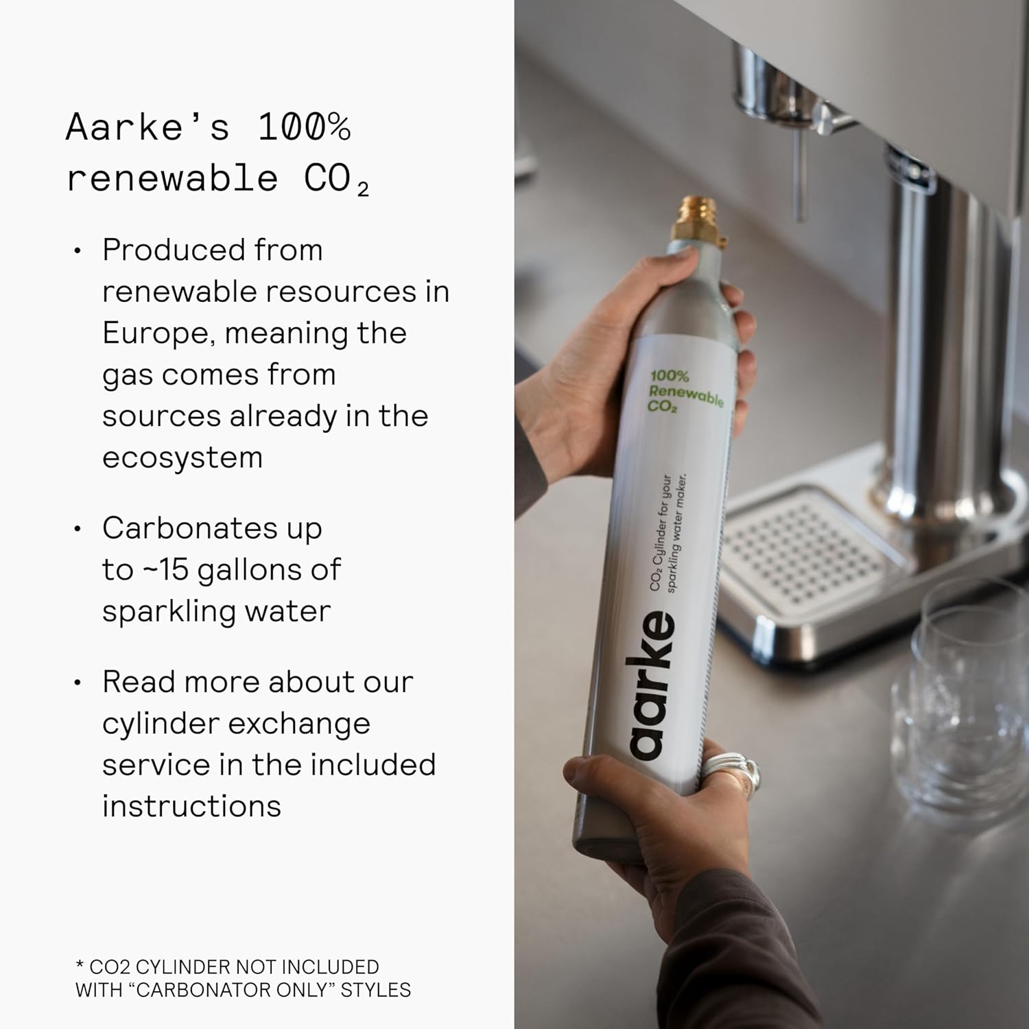 Aarke Carbonator 3 - Premium Sparkling Water Maker, Matte Black