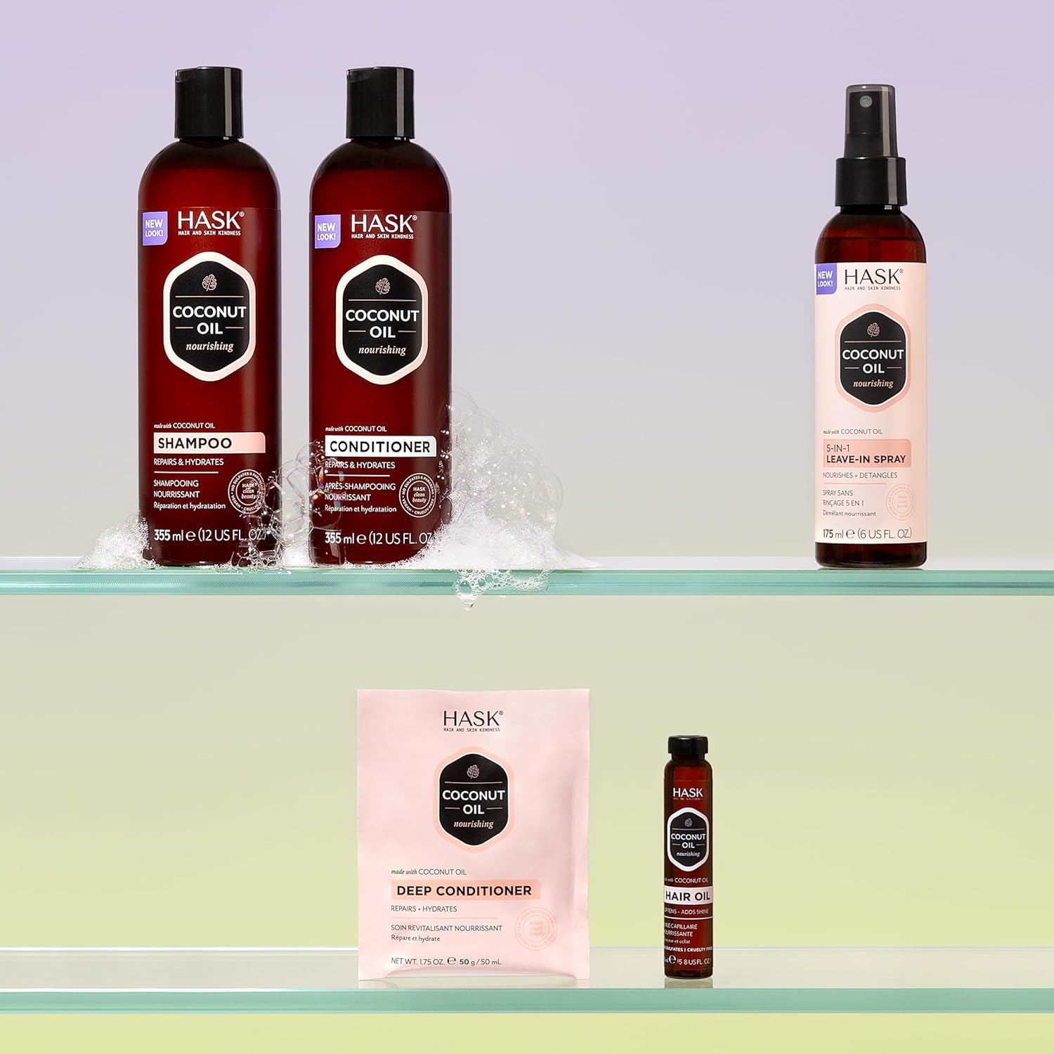 HASK Biotin Boost Thickening Shampoo + Conditioner Set | Adds Fullness, Strengthens, Volumizes, Sulfate-Free, Paraben-Free, Gluten-Free, Color Safe | 12oz each