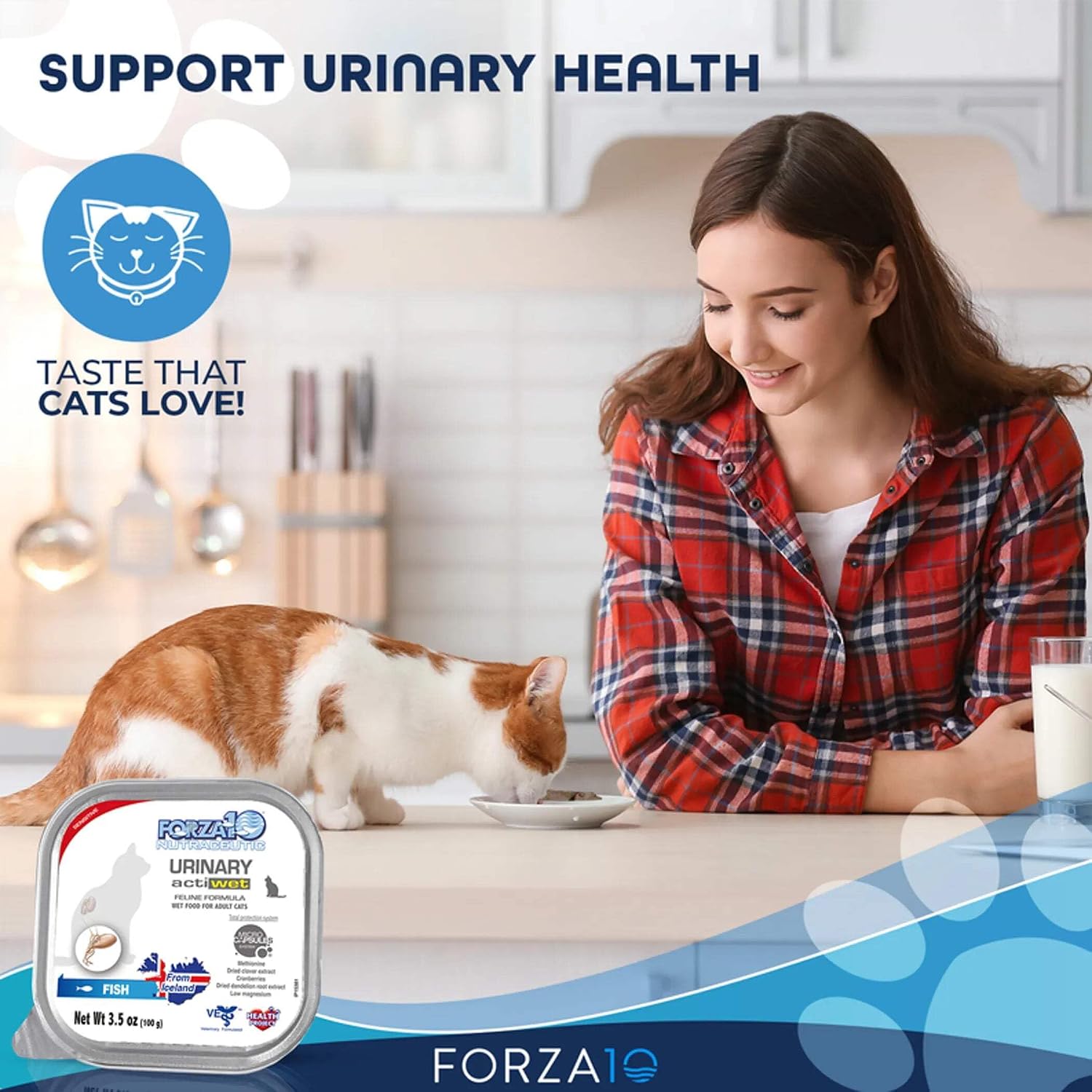 Forza10 Urinary Wet Cat Food for Adult Cats - 3.5 oz, 32 Pack - Salmon | Actiwet Urinary Tract Support for Adult Cats - Vet-Formulated