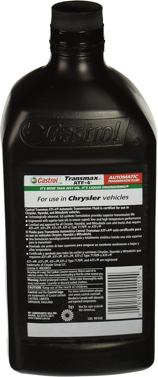 06810 Castrol ATF+4, QT, Automatic Transmission Fluid