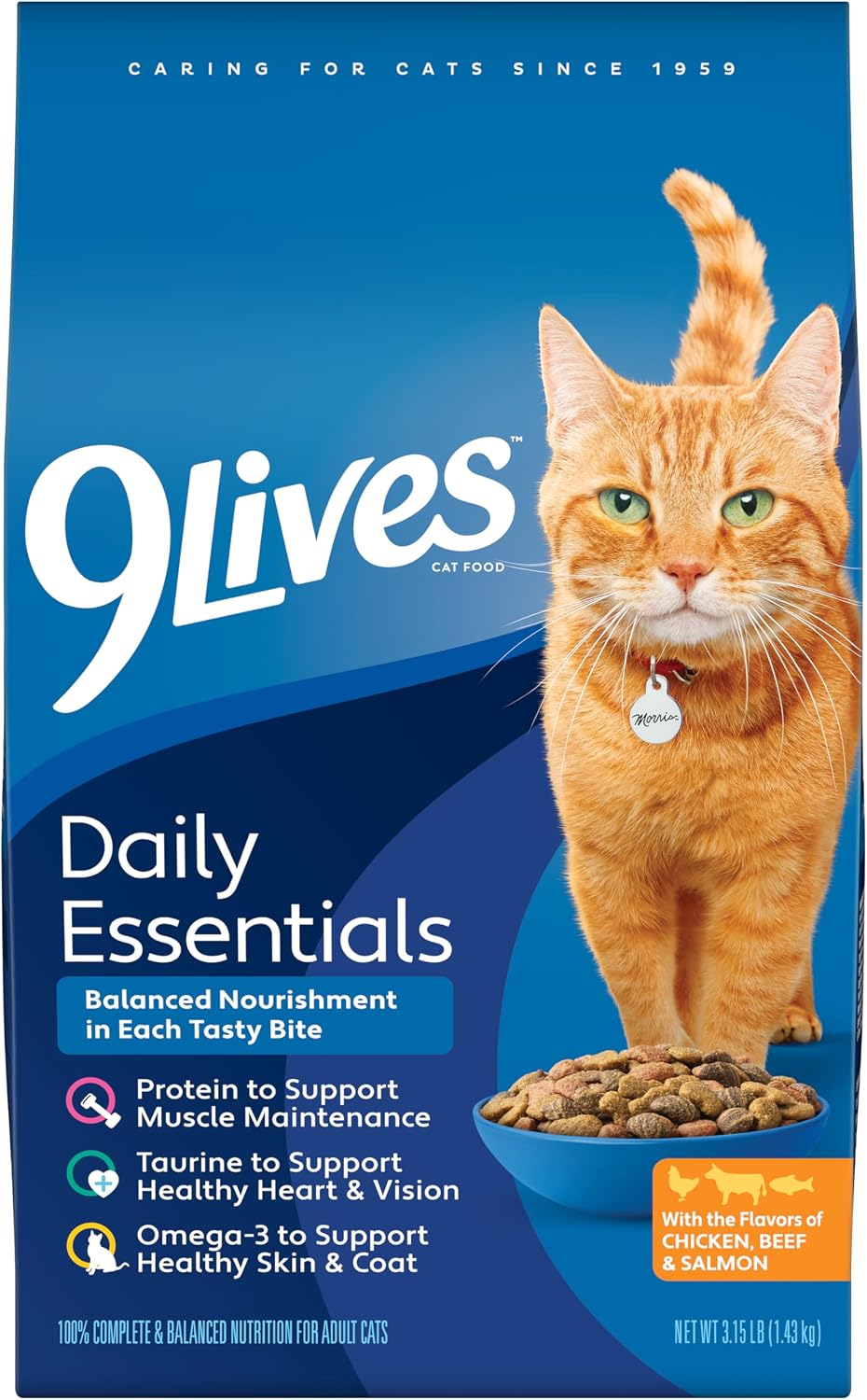 9Lives Daily Essentials Dry Cat Food, 20 Pound Bag