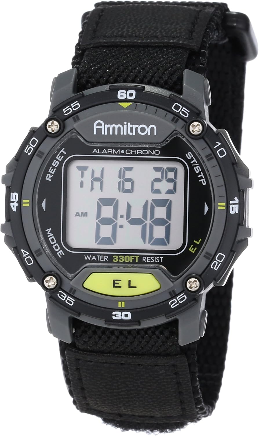 Armitron Sport Unisex Digital Chronograph Nylon Strap Watch