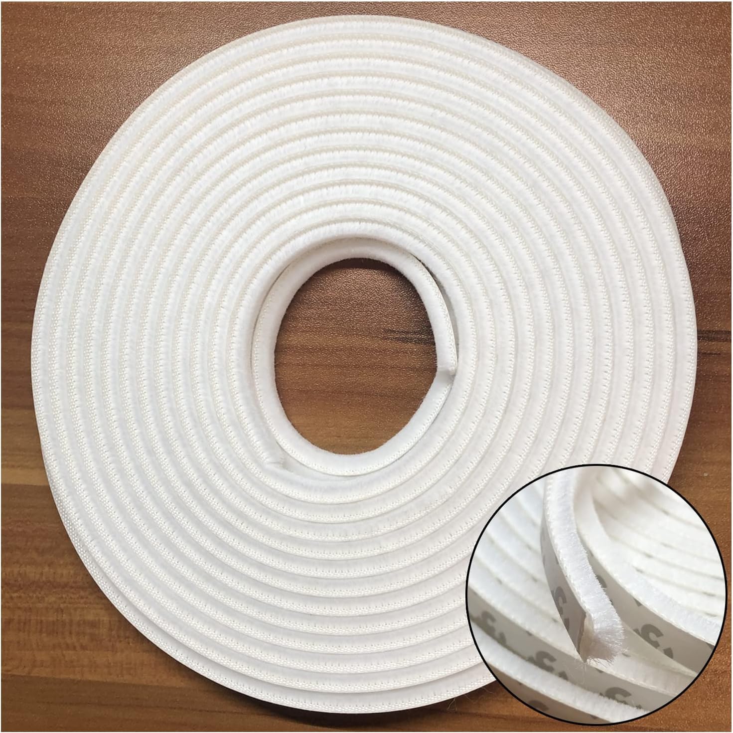 Self-Adhesive Pile Weather Stripping Seal for Sliding Windows and Door Frames, 16.5ft x 11/32 inch, Grey