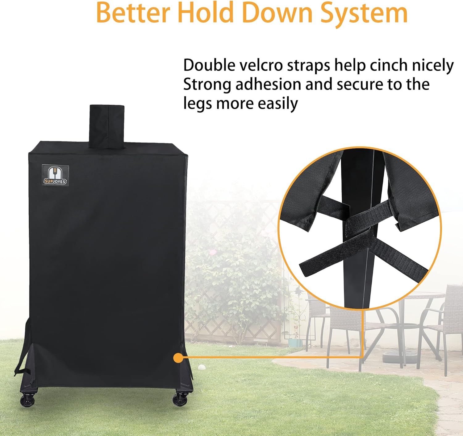 Grill Cover for Pit Boss 4/5-Series Vertical Pellet Smoker Cover | PBV4PS1, PBV5PW1, PBV4PS2, Heavy Duty Waterproof Pit Boss BBQ Cover