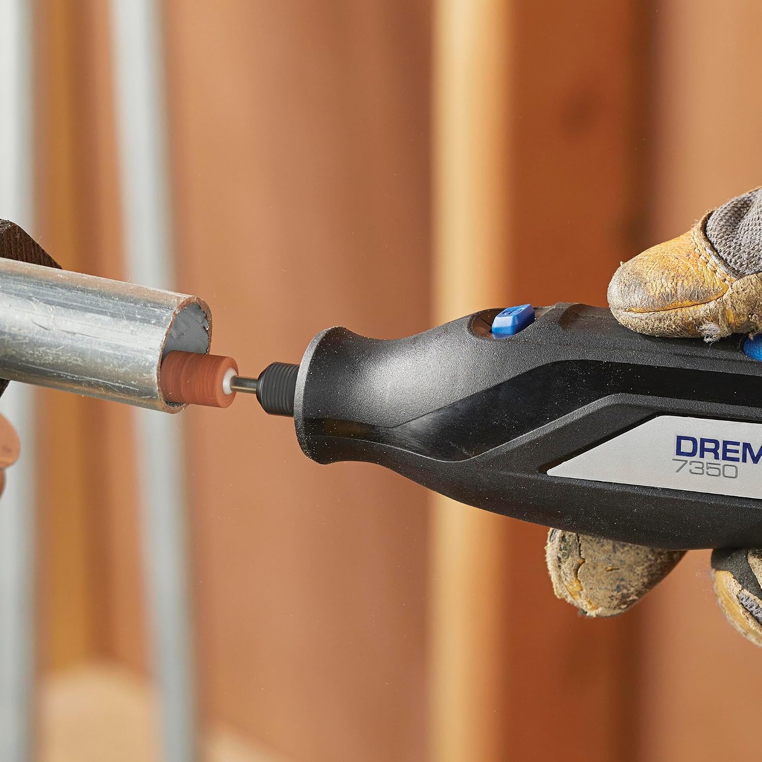 Dremel 160-Piece Rotary Tool Accessory Kit with EZ Lock Technology - 1/8" Shank - Cutting Bits, Polishing Wheel and Compound, Sanding Drums and Sanding Discs (710-08) | EZ Lock technology, cutting, polishing and sanding accessories