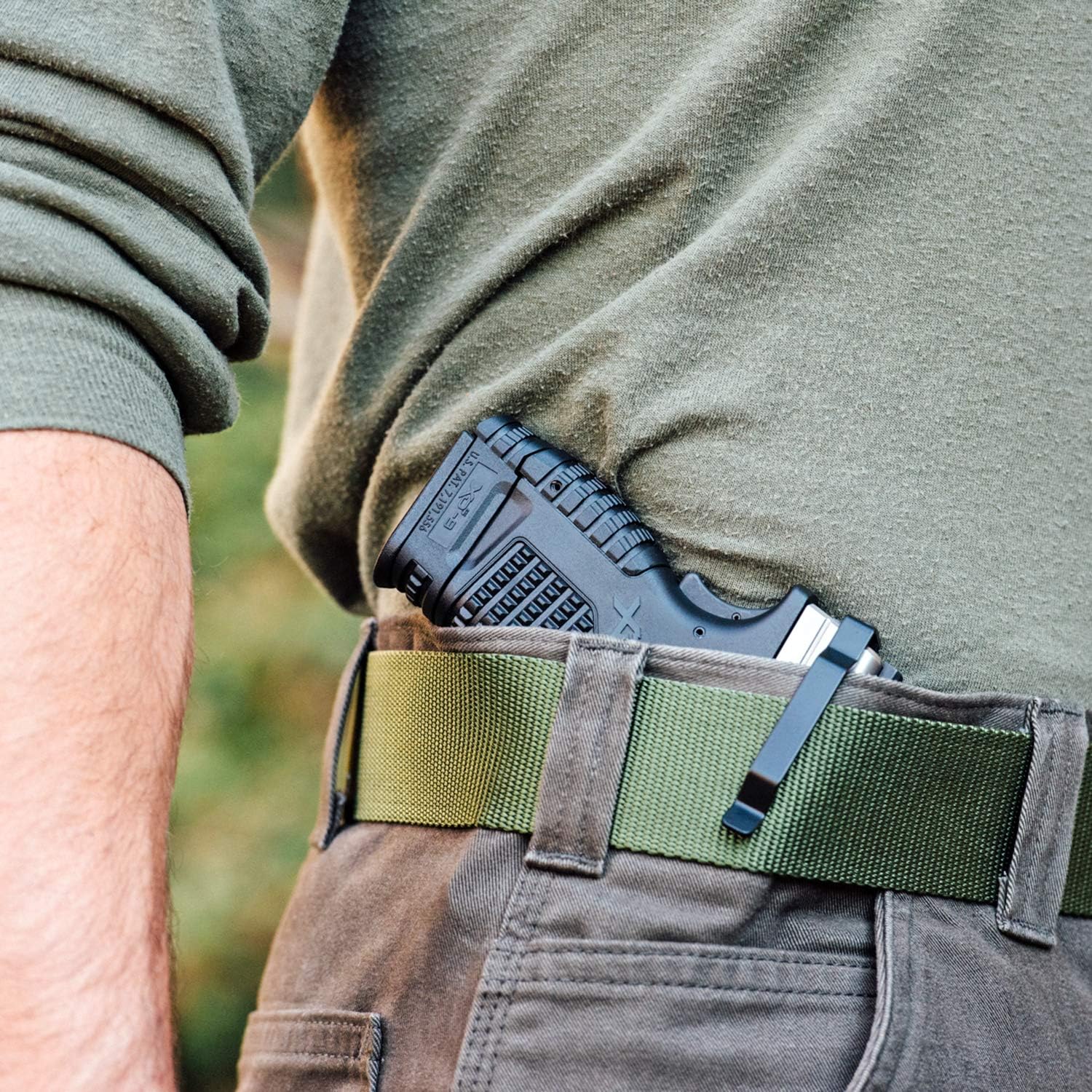 ClipDraw Gun Clip, Low Profile Slim Concealed Carry Easy Install American Made