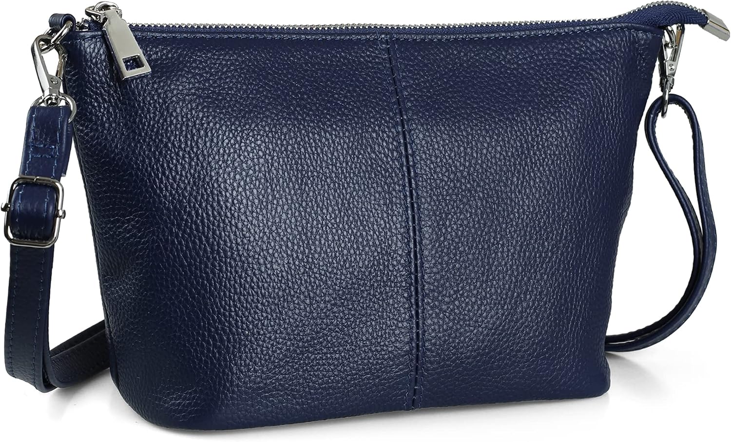 befen Genuine Leather Small Crossbody Bags for Women Wristlet Wallet Purses | Real Leather, RFID Blocking Card Slots, Wristlet Strap, Clutch Purse, Fit iPhone 17 Pro Max, Leather Handbags