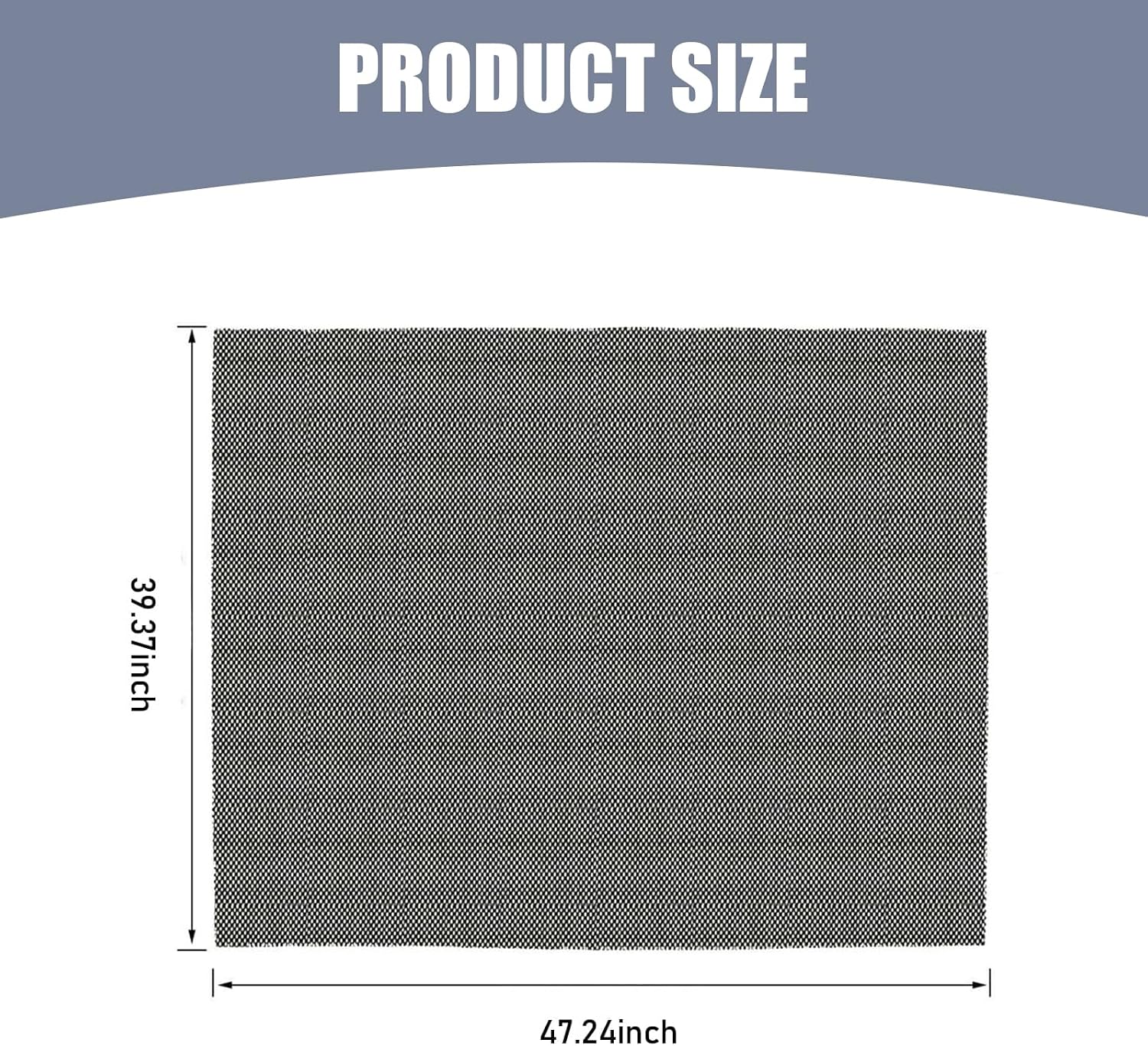 Car Roof Rack Pads, 47" x 39" Non-Slip Roof Cargo Bag Protective Mat, PVC Soft Shell Roof Cushioned Protection Layer Accessories for Rooftop Cargo Bag