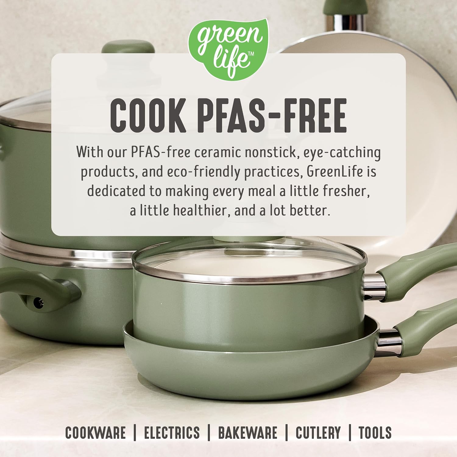 GreenLife 2 Piece (7” & 10”) Ceramic Nonstick Frying Pan Set, Turquoise | PFAS-Free Nonstick Coating, Family Skillet Set, Egg Pan, Omelet Pan, Stay-Cool Handles, Dishwasher & Oven Safe up to 350F