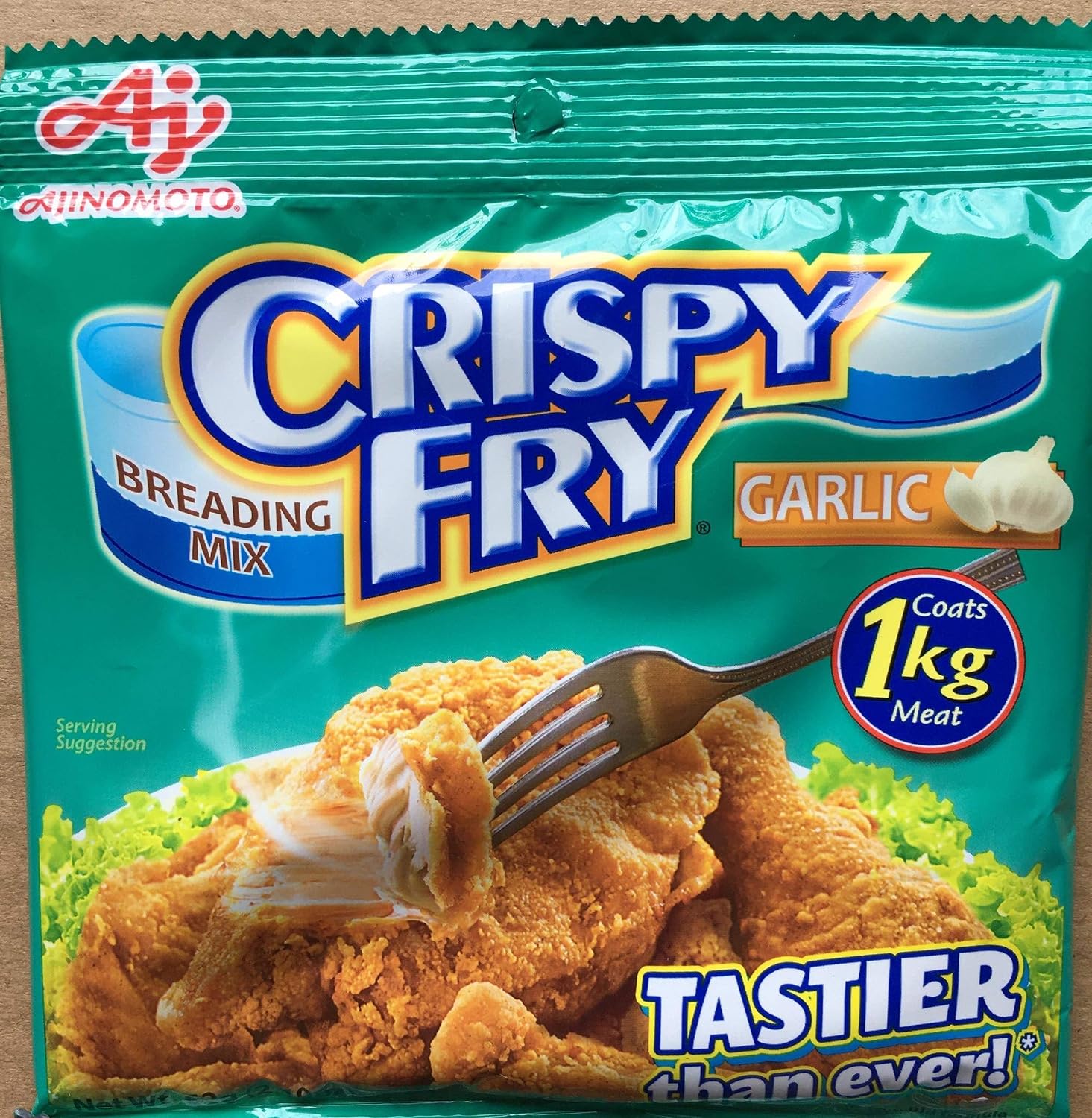 Lot of 2 Ajinomoto - Crispy Fry Breading Mix 62 grams / 2.19 oz each pk (2 pk Garlic)