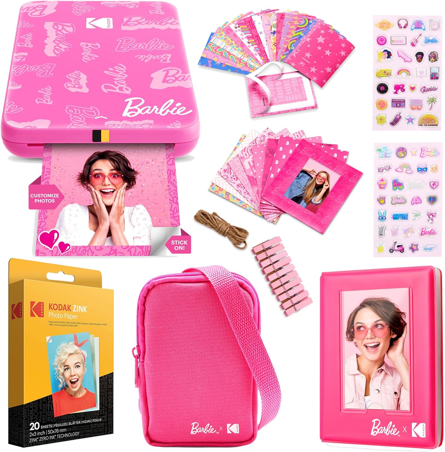 KODAK Step Instant Smartphone Photo Printer, Portable Mini Color Wireless Mobile Printer, Zink 2x3” (5.1x7.5 cm) Sticky-Back Photos