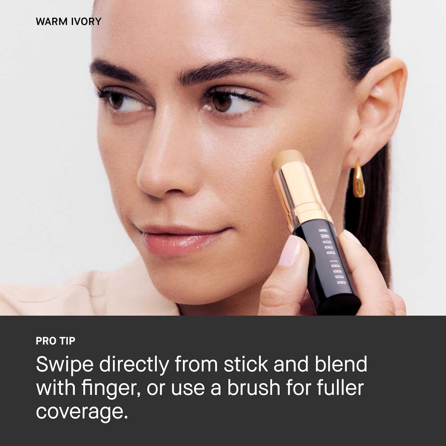 Bobbi Brown Skin Foundation Stick | Portable & Creamy with Medium-to-Full Coverage for Even-Toned Skin