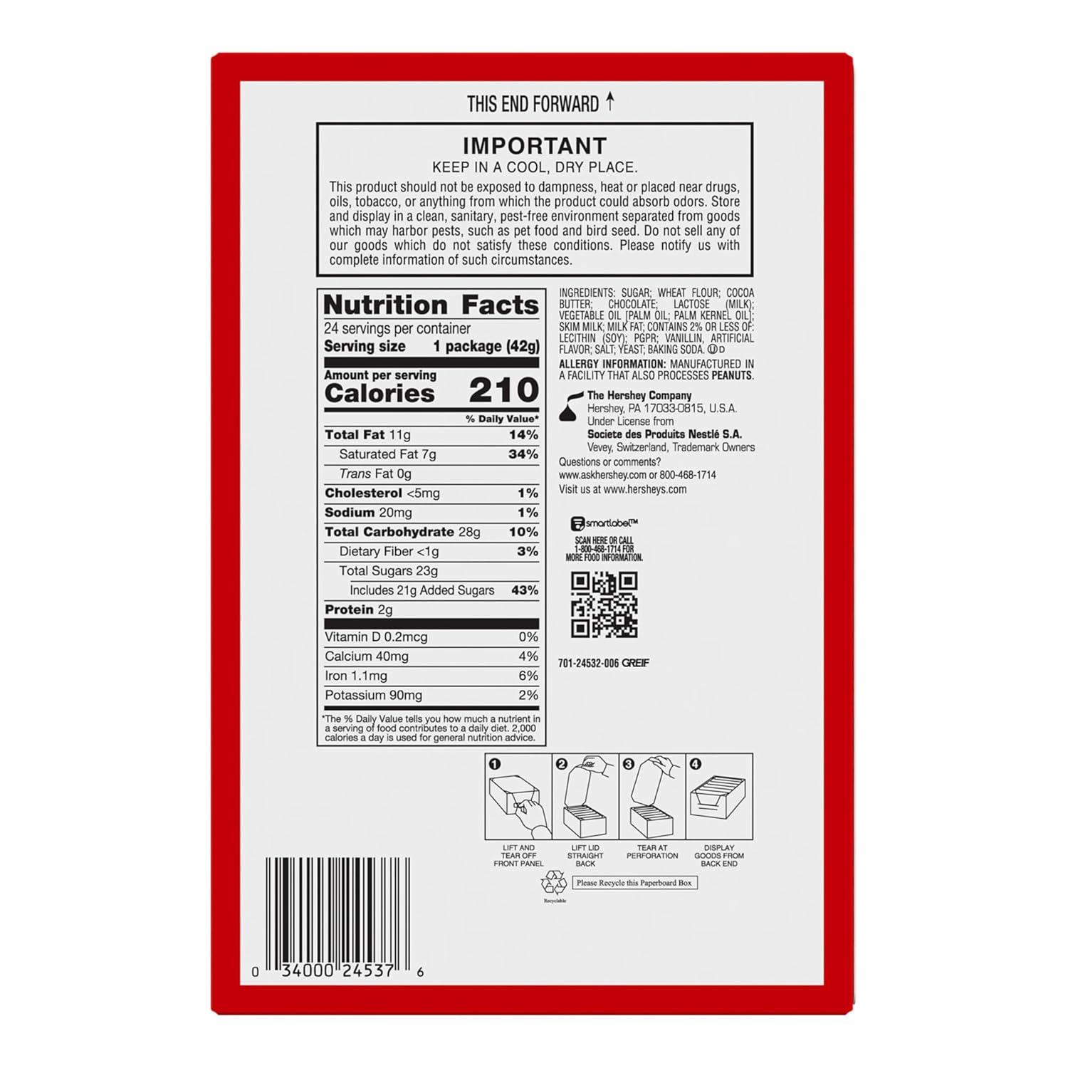 KIT KAT Milk Chocolate Wafer Candy Bar, 1.5 oz