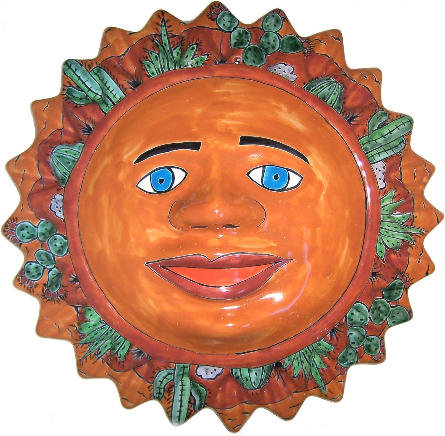 Big Desert Talavera Ceramic Wall Sun Face