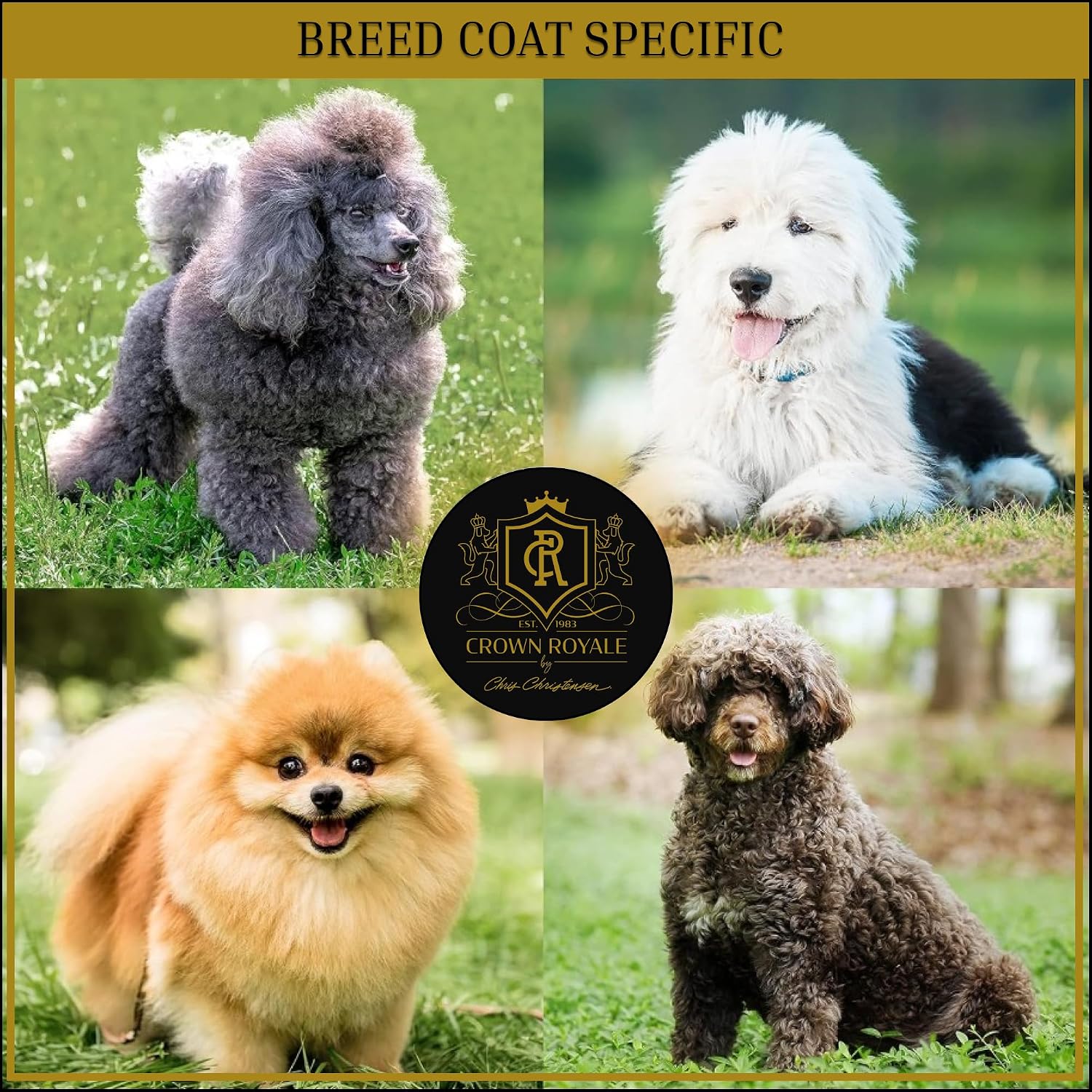 Crown Royale Deep Cleansing Dog Shampoo Concentrate, Revives Color and Texture, Nourishes and Stimulates Hair Growth, Made in USA, 1 gal