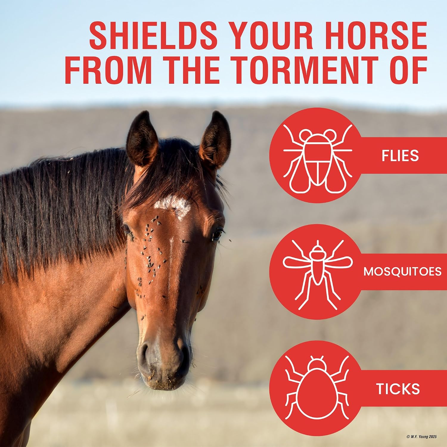 Absorbine UltraShield Red Insecticide & Repellent, 128 fl oz Gallon | Use on Horses & Premise, All-Weather up to 7 Days, Repels & Kills Multiple Species Including Flies, Mosquitoes & Gnats