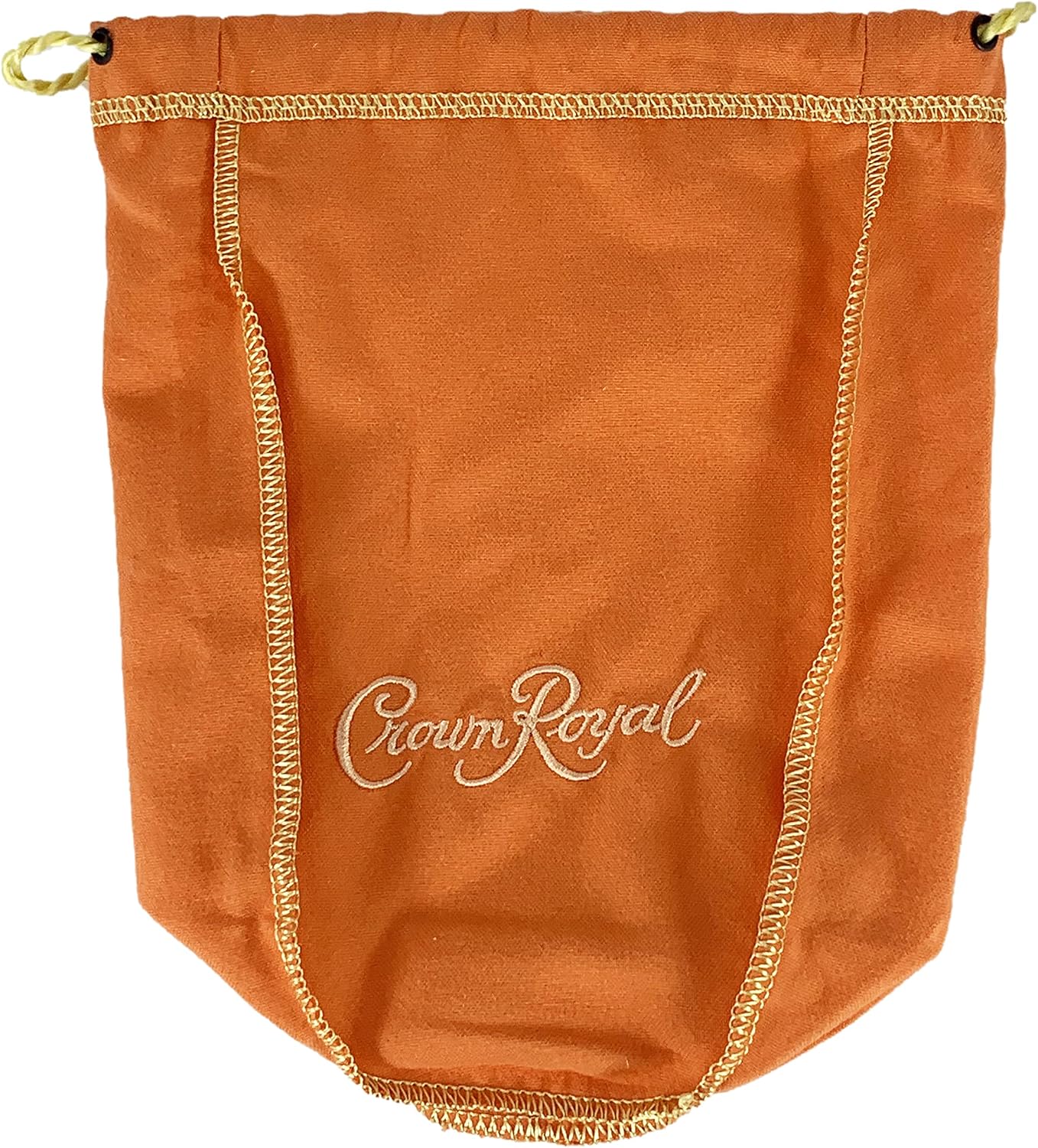 Orange Crown Royal Bag w/Drawstring - Perfect for Storage Gift Bags Shiftboot Carrying Dice or Games Felt Fabric for Sewing - from Crown Peach Bottles