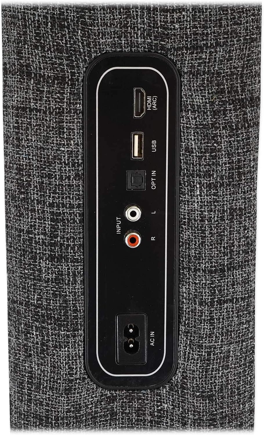 Rockville ONE-Tower Black Bluetooth Tower Speaker with HDMI/Optical/RCA