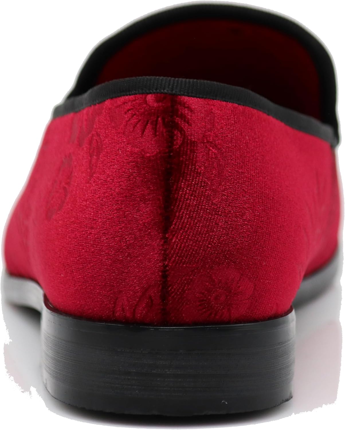 SPK35 Men's Vintage Velvet Flower Designer Dress Loafers Slip On Shoes Classic Tuxedo Dress Shoes
