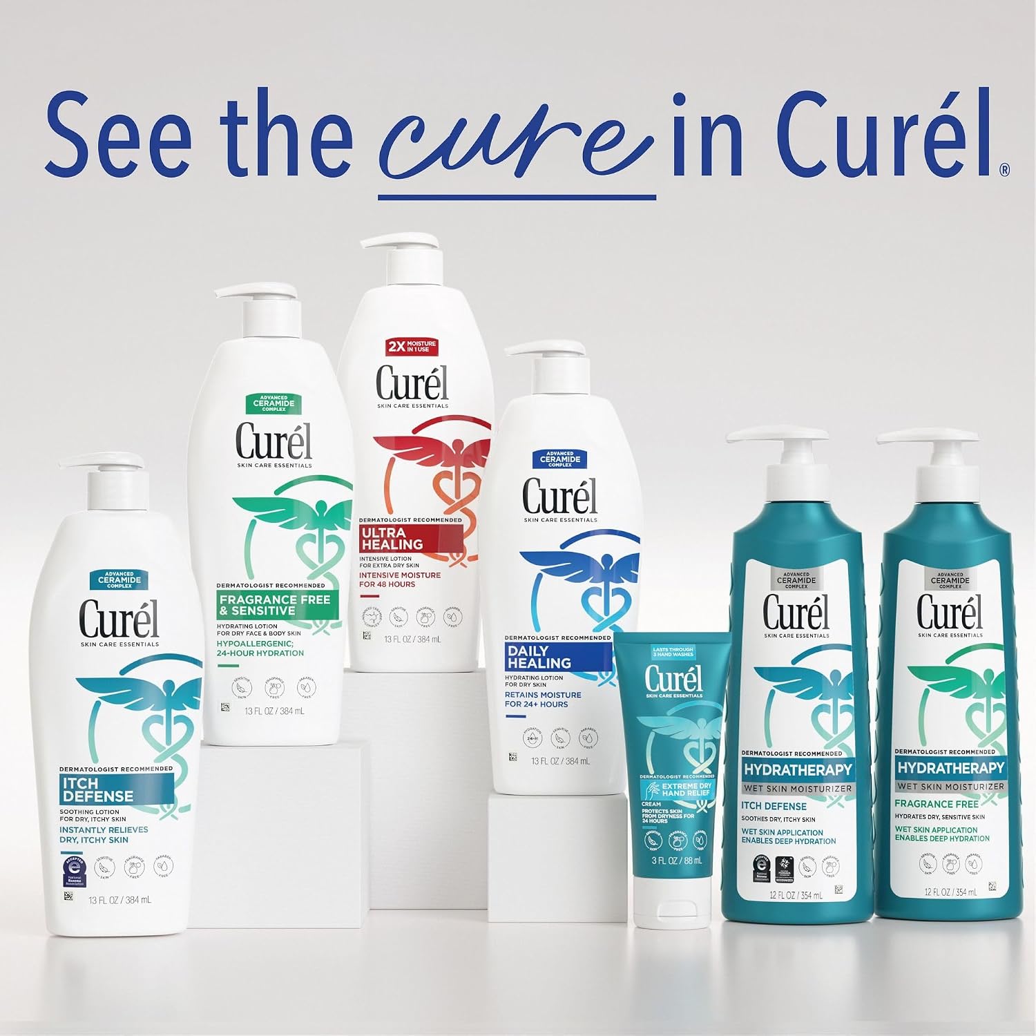 Curel Ultra Healing Intensive Fragrance-Free Lotion For Extra-Dry Skin, Dermatologist Recommended, Ideal for Sensitive Skin, Cruelty Free, Paraben Free, 20 Oz | Repairs Moisture Barrier, Ceremides, Dry & Sensitive Skin, Eczema-Prone, Dermatologist Recomm…