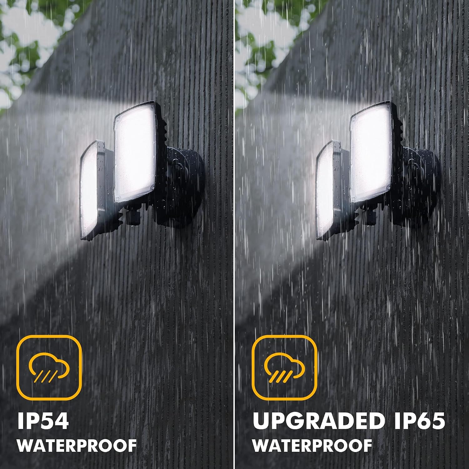 LUTEC 2 Packs 14W LED Flood Light Outdoor, 1300LM 5000K Single-Head Floodlight