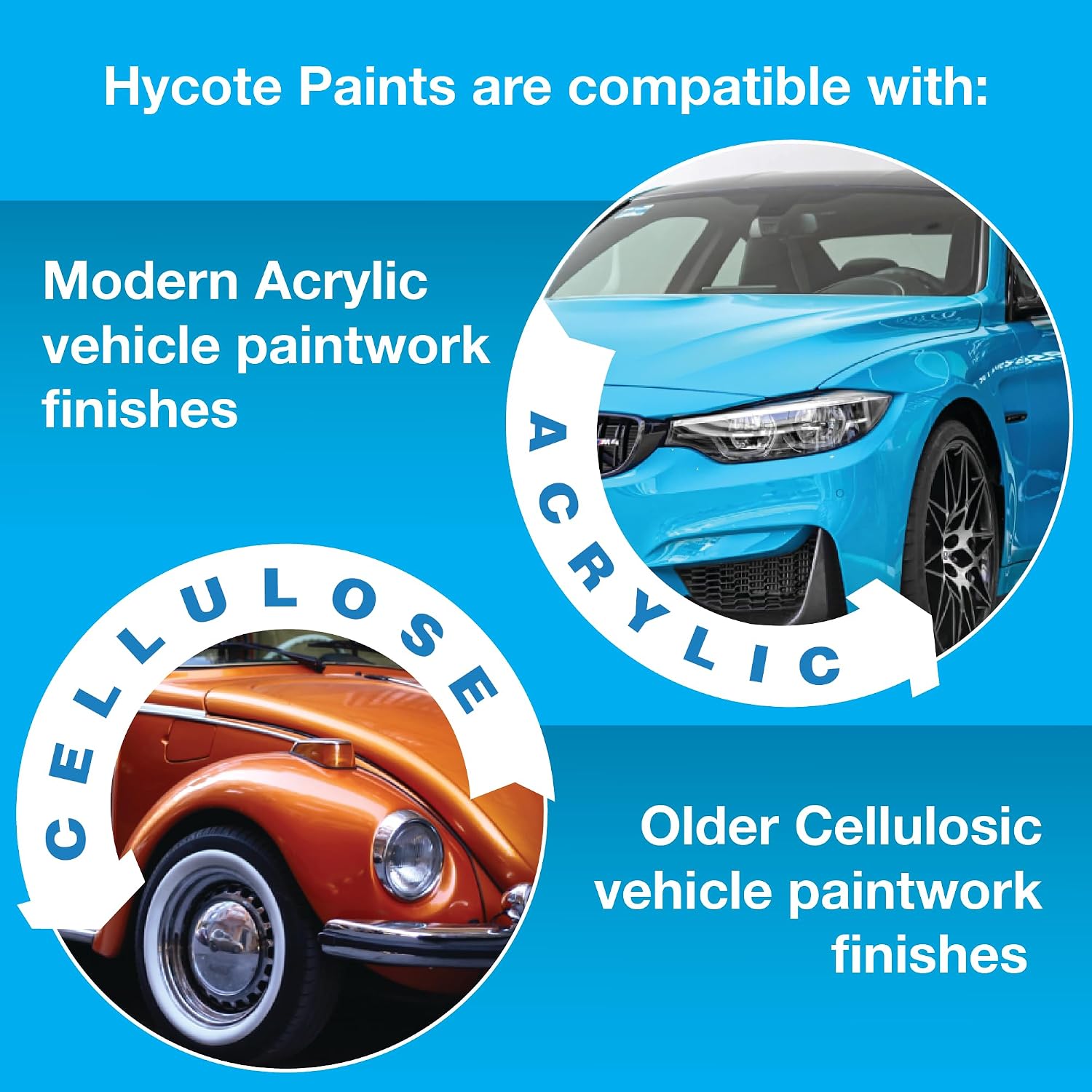 Hycote Black Spray Paint, Satin Black, 13.5 Oz - Fast Drying, UV & Weather Resistant, Acrylic Formula for Superior Protection – For Automotive & DIY Use, 400ml